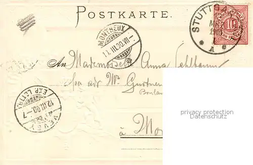 AK / Ansichtskarte Stuttgart Altes Schloss mit Schlossplatz Stuttgart