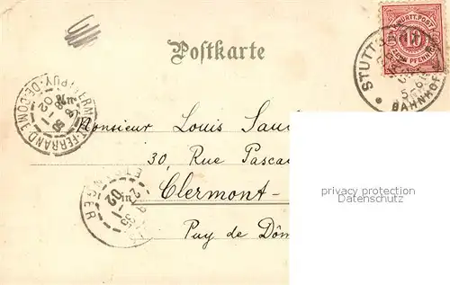 AK / Ansichtskarte Stuttgart Brand des kaiserlichen Hoftheaters 1902 Stuttgart