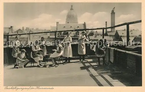 AK / Ansichtskarte Mainz_Rhein Haushaltungsschule St Josefstift Hausveranda Mainz Rhein