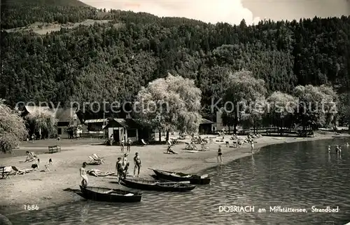 AK / Ansichtskarte Doebriach_Millstaettersee Strandbad Doebriach_Millstaettersee