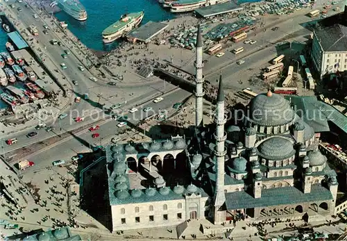 AK / Ansichtskarte Istanbul_Constantinopel Yeni Camii Moschee Fliegeraufnahme Istanbul_Constantinopel