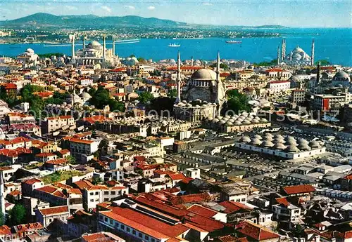 AK / Ansichtskarte Istanbul_Constantinopel Hagia Sophia Blaue Moschee  Istanbul_Constantinopel