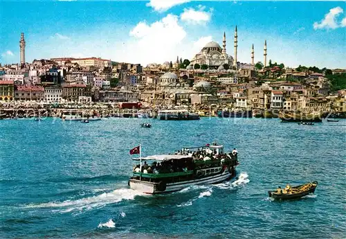 AK / Ansichtskarte Istanbul_Constantinopel Halic S?leymaniye dogru Istanbul_Constantinopel