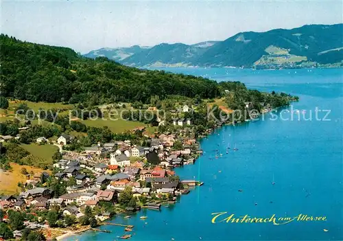 AK / Ansichtskarte Unterach_Attersee Fliegeraufnahme Unterach Attersee