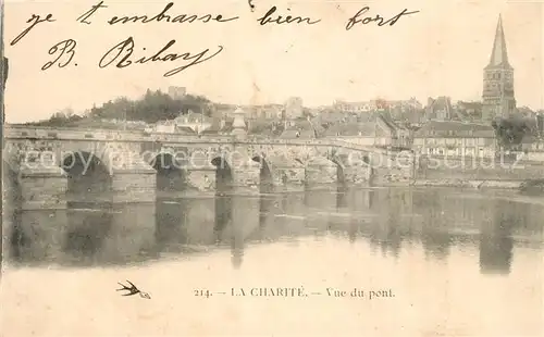AK / Ansichtskarte La_Charite sur Loire Vue du pont La_Charite sur Loire