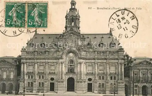 AK / Ansichtskarte Roubaix Hotel de Ville Roubaix