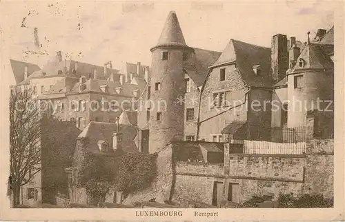 AK / Ansichtskarte Luxembourg_Luxemburg Rempart Luxembourg Luxemburg