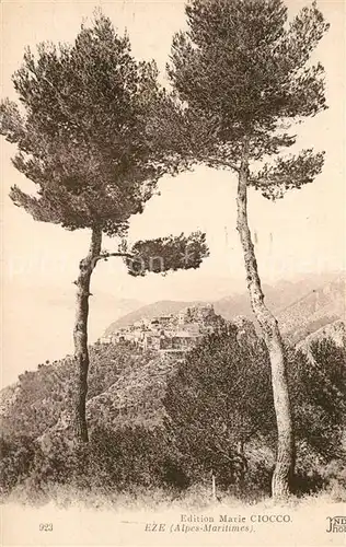 AK / Ansichtskarte Eze_Alpes Maritimes Panorama Eze_Alpes Maritimes