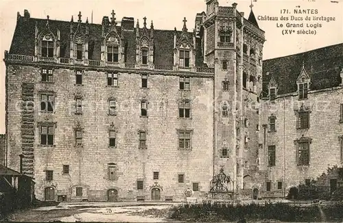 AK / Ansichtskarte Nantes_Loire_Atlantique Chateau des Ducs de Bretagne le grand logis XVe siecle Nantes_Loire_Atlantique