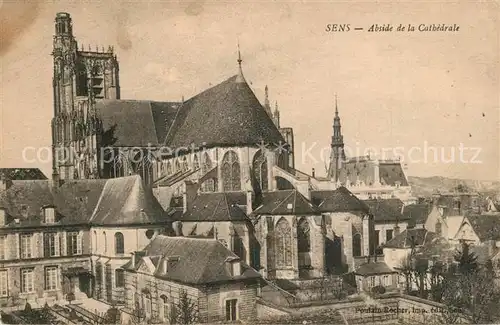 AK / Ansichtskarte Sens_Yonne Abside de la Cathedrale Sens_Yonne