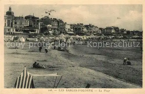 AK / Ansichtskarte Les_Sables d_Olonne La plage Les_Sables d_Olonne
