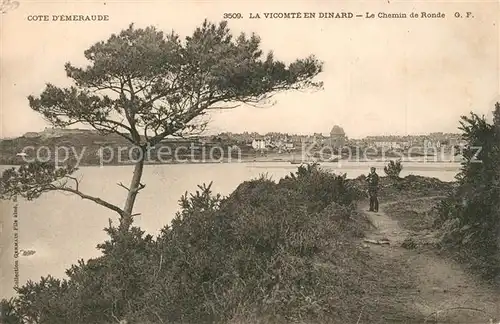 AK / Ansichtskarte La_Vicomte sur Rance Chemin de Ronde La_Vicomte sur Rance