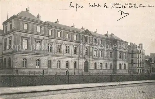 AK / Ansichtskarte Rennes_Ille et Vilaine Musee Museum 