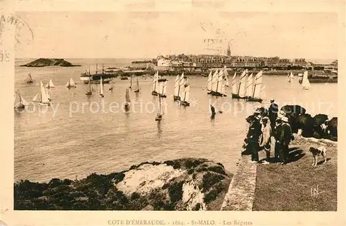 AK / Ansichtskarte Saint Malo_Ille et Vilaine_Bretagne Les Regates Saint Malo_Ille et Vilaine