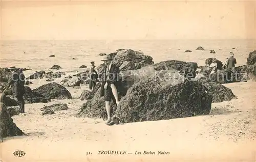 AK / Ansichtskarte Trouville sur Mer Les Roches Noires Trouville sur Mer