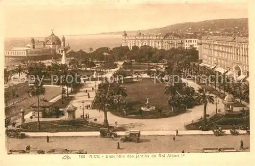 AK / Ansichtskarte Nice_Alpes_Maritimes Ensemble des jardins du Roi Albert Ier Nice_Alpes_Maritimes