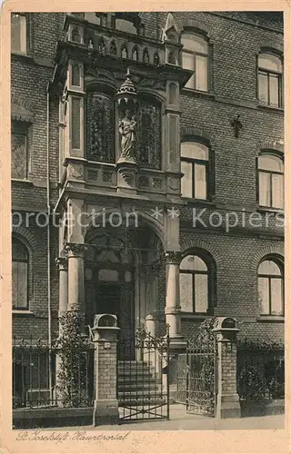 AK / Ansichtskarte Mainz_Rhein Haushaltungsschule St Josefstift Hauptportal Mainz Rhein