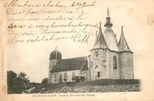 AK / Ansichtskarte Ronchamp_Haute_Saone Notre Dame du Haut Ronchamp_Haute_Saone