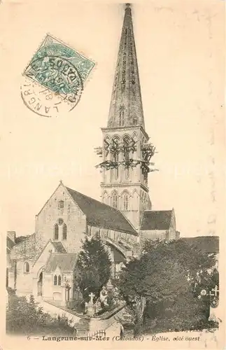 AK / Ansichtskarte Langrune sur Mer Eglise cote ouest Langrune sur Mer