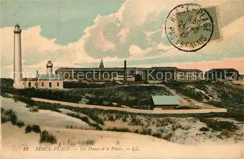 AK / Ansichtskarte Berck Plage Les Dunes et le Phare Berck Plage