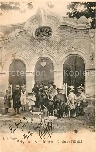 AK / Ansichtskarte Vichy_Allier Salon de repos Jardin de l Hopital Vichy Allier