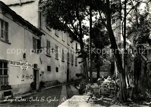 AK / Ansichtskarte Isola_San_Giulio Ristorante San Giulio Isola_San_Giulio