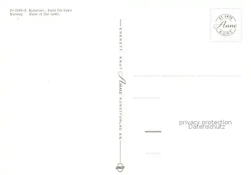 AK / Ansichtskarte Kirkenes Parti fra byen Kirkenes