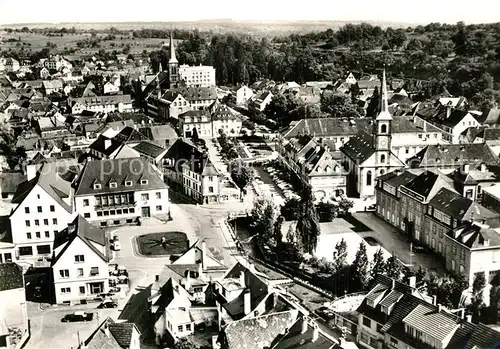 AK / Ansichtskarte Niederbronn les Bains Hotel de Ville et vue generale aerienne Niederbronn les Bains