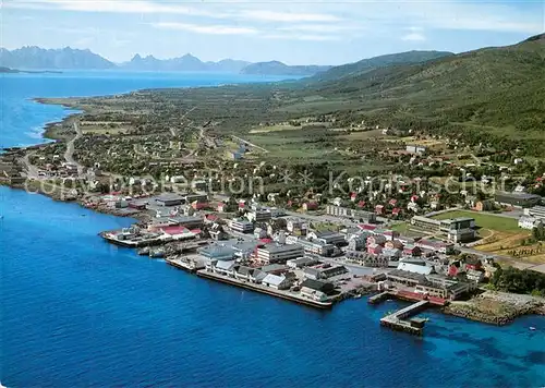 AK / Ansichtskarte Sortland Fliegeraufnahme Sortland