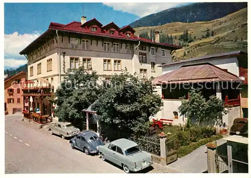 AK / Ansichtskarte Berguen_Bravuogn_GR Hotel Weisses Kreuz Berguen_Bravuogn_GR