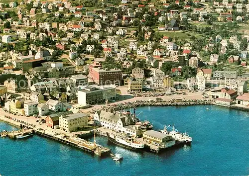 AK / Ansichtskarte Harstad Parti fra havna Fliegeraufnahme Harstad