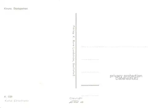 AK / Ansichtskarte Kiruna Stadsparken Kiruna
