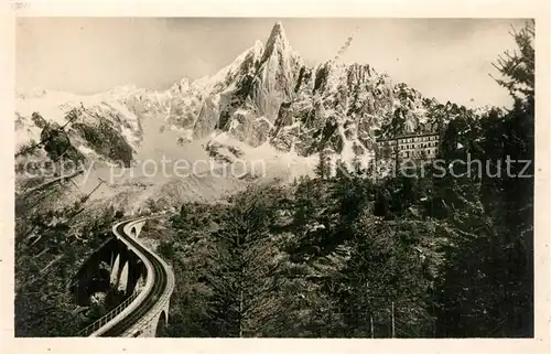 AK / Ansichtskarte Chamonix Viaduc du Montenvers Hotel de l Aiguille du Drû Alpes Chamonix