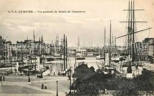 AK / Ansichtskarte Le_Havre Vue generale du Bassin du Commerce Le_Havre