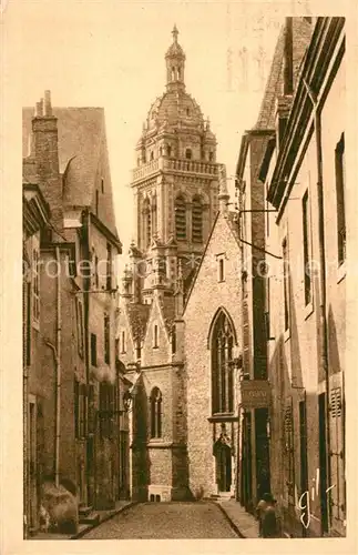 AK / Ansichtskarte Le_Mans_Sarthe La Rue et l Eglise Saint Benoit Le_Mans_Sarthe