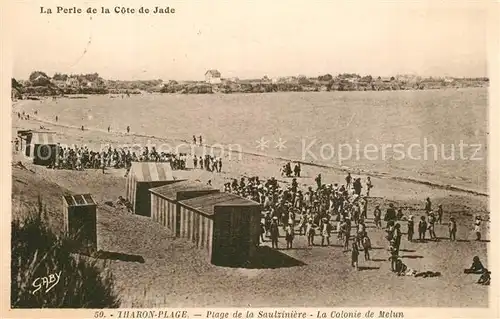 AK / Ansichtskarte Tharon Plage Plage de la Saulziniere Colonie de Melun Tharon Plage