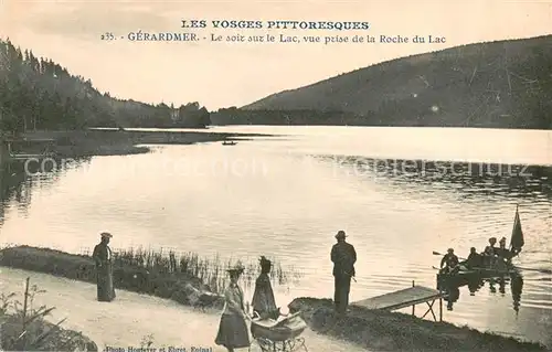 AK / Ansichtskarte Gerardmer_Vosges Le soir sur le Lac vue prise de la Roche du Lac Gerardmer Vosges