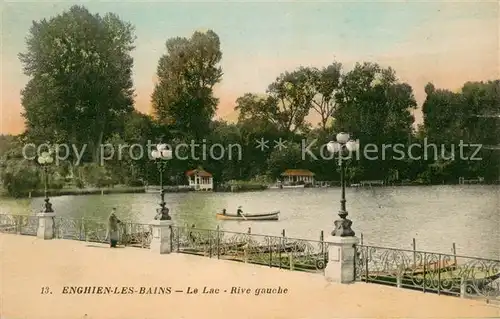 AK / Ansichtskarte Enghien les Bains Le Lac Rive gauche Enghien les Bains