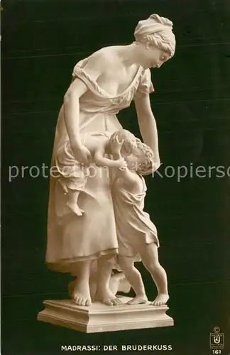 AK / Ansichtskarte Skulpturen Madrassi Der Bruderkuss  