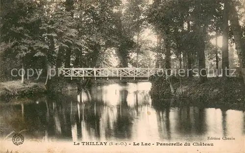 AK / Ansichtskarte Le_Thillay Le Lac Passerelle du Chateau Le_Thillay