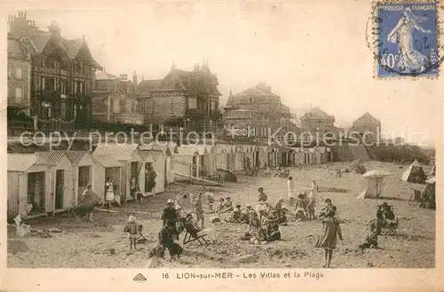 AK / Ansichtskarte Lion sur Mer Les Villas et la Plage Lion sur Mer