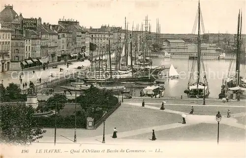 AK / Ansichtskarte Le_Havre Quai dOrleans et Bassin du Commerce Le_Havre