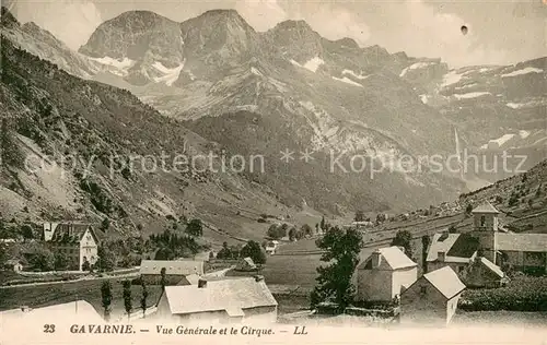 AK / Ansichtskarte Gavarnie_Hautes Pyrenees Vue generale et le Cirque Gavarnie Hautes Pyrenees
