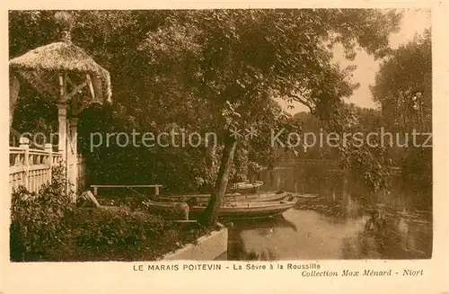 AK / Ansichtskarte Le Marais_Poitevin_Coulon La Sevre a la Roussille 