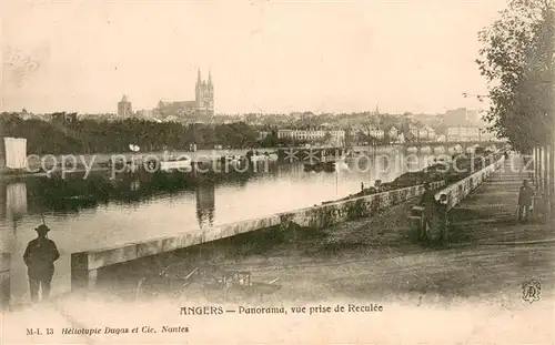 AK / Ansichtskarte Angers Panorama vue prise de Reculee Angers