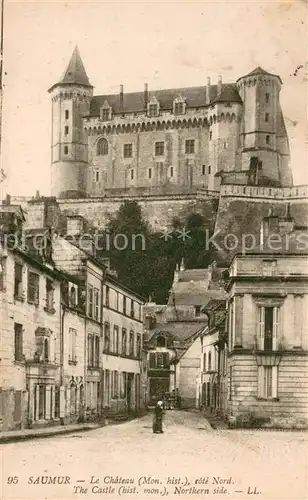AK / Ansichtskarte Saumur Le Chateau cote Nord Saumur