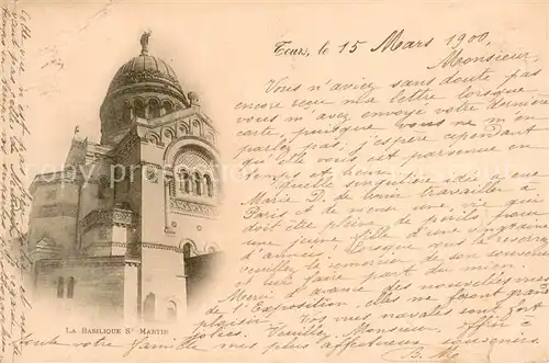 AK / Ansichtskarte Tours_Indre et Loire La Basilique St Martin Tours Indre et Loire