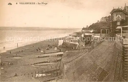 AK / Ansichtskarte Villerville_sur_Mer La Plage Villerville_sur_Mer