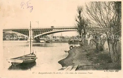 AK / Ansichtskarte Argenteuil_Val_d_Oise Un coin du nouveau Pont Argenteuil_Val_d_Oise