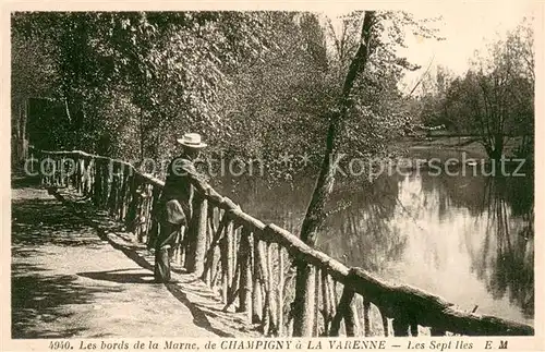 AK / Ansichtskarte Champigny sous Varennes Les bords de la Marne Les Sept Iles Champigny sous Varennes
